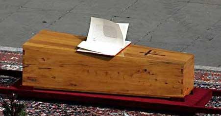 Popes Trapezoid Coffin